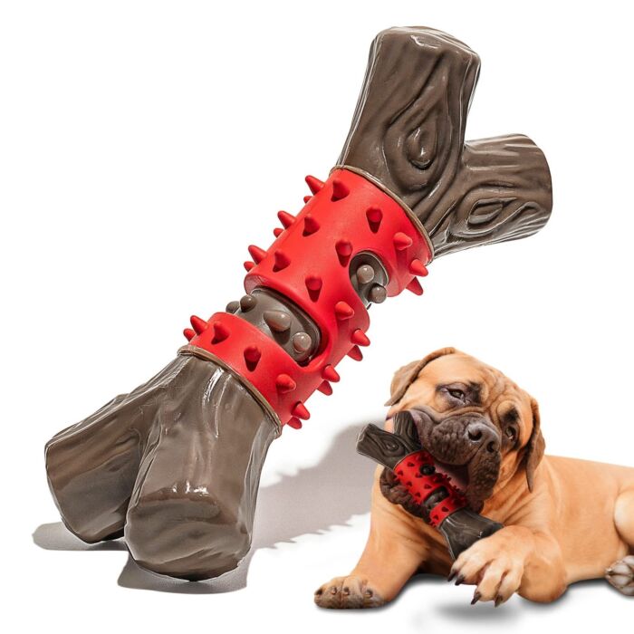 Doggie Goodie Dog Plush Toy With Squeaker - Saw