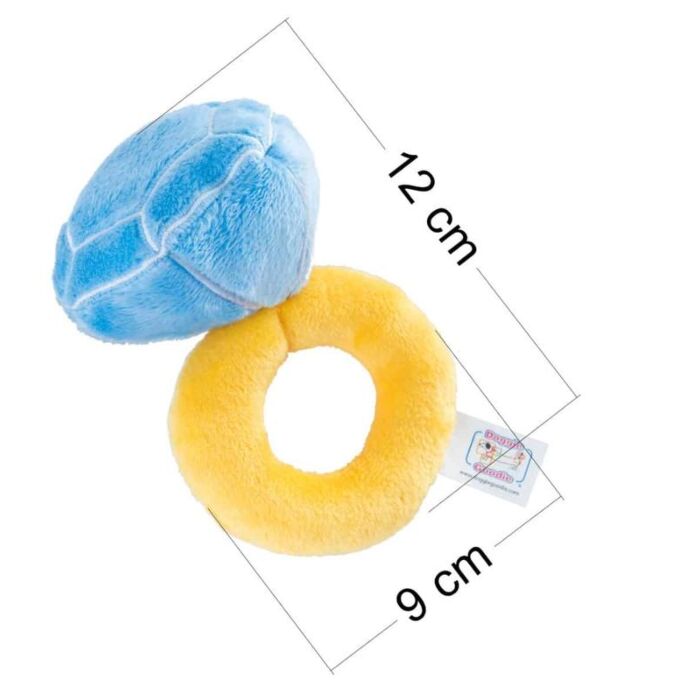 Doggie Goodie Dog Plush Toy With Squeaker - Diamond Ring