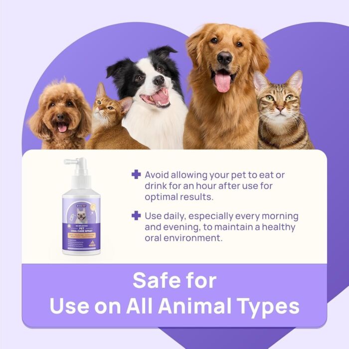 DR.pet Complete Care Pet Dental Solution - Eliminates Bad Breath & Reduces Plaque for Dogs & Cats 236.6ml