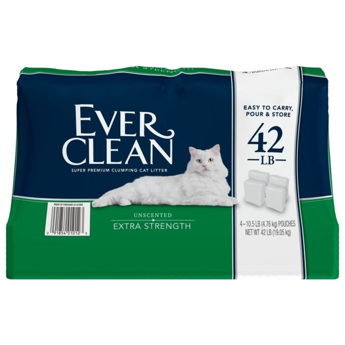 Ever Clean Cat Litter - Extra Strength Unscented Clumping Clay