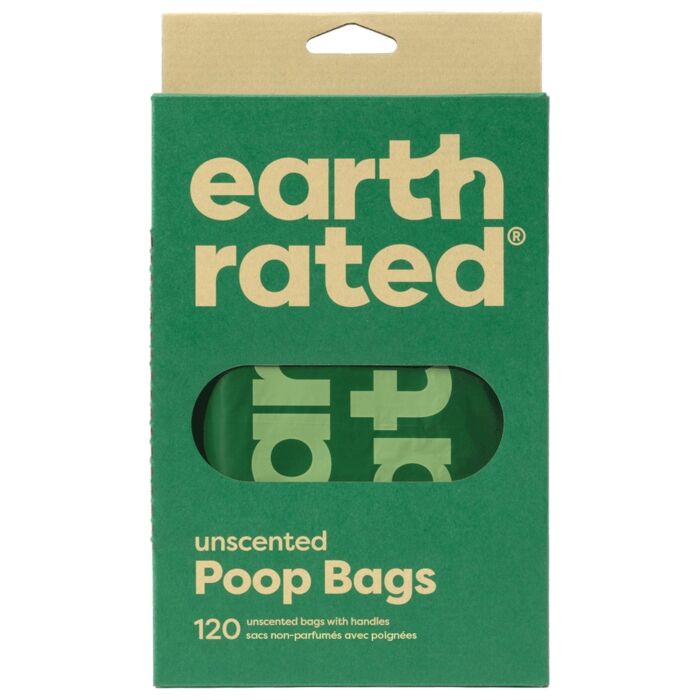 earth rated Easy-Tie Handle Poop Bags - Unscented 120pc