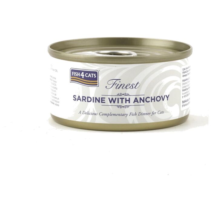 Fish4Cats Can Food - Finest Sardine With Anchovy 70g
