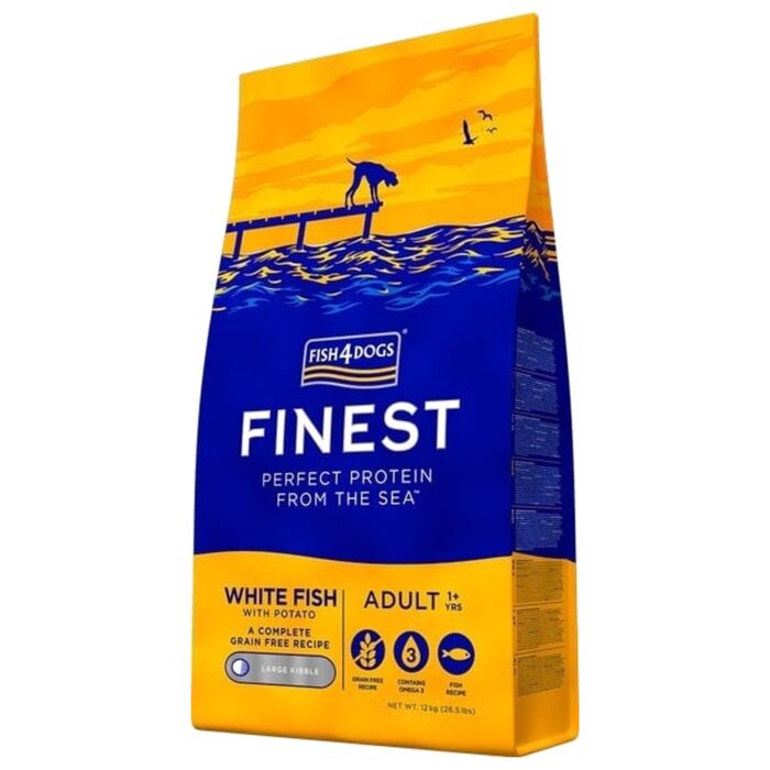 Fish4Dogs Finest 無麩質低敏成犬乾糧 -深海魚配方 ( 大粒裝)