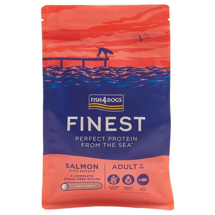 Fish4Dogs Finest Dog Food - Large Bites - Salmon