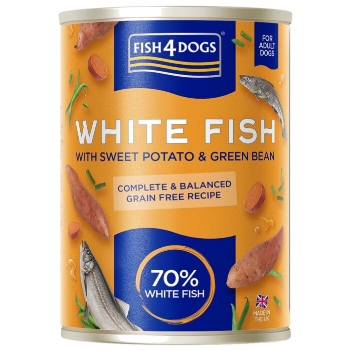 Fish4Dogs 狗主食罐頭 - 無穀物深海魚甜薯青豆 395g