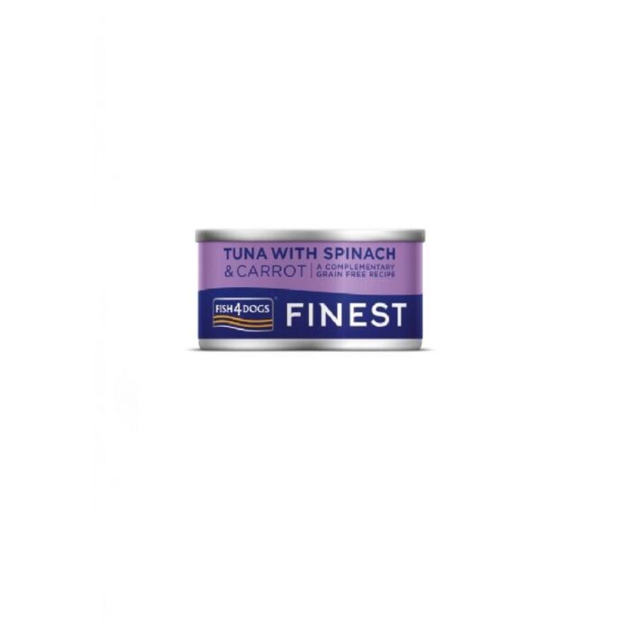 Fish4Dogs Dog Wet Food - Finest Mackerel With Spinach & Carrot 85g
