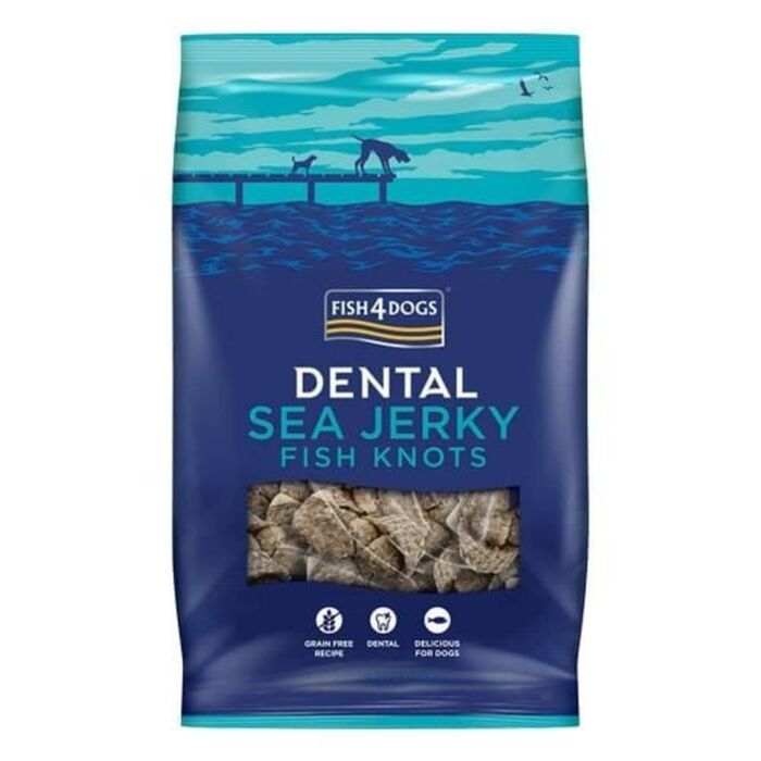Fish4Dogs Dog Dental Treat - Sea Jerky Fish Knots 100g