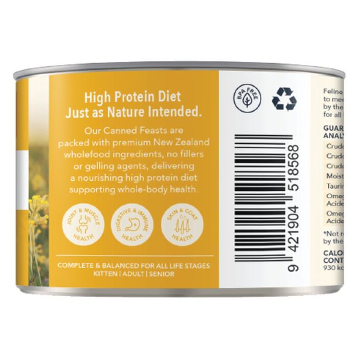 Feline Natural無穀物主食貓罐頭 - 雞肉