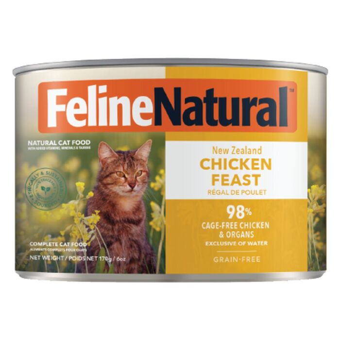 Feline Natural無穀物主食貓罐頭 - 雞肉