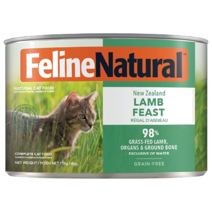 Feline Natural無穀物主食貓罐頭 - 羊肉