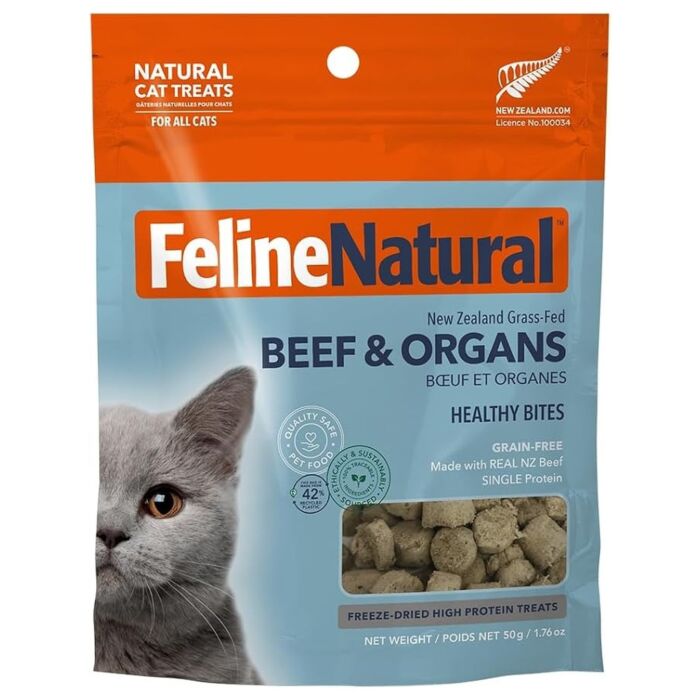 Feline Natural Cat Treat - Freeze Dried Healthy Bites - Lamb 50g