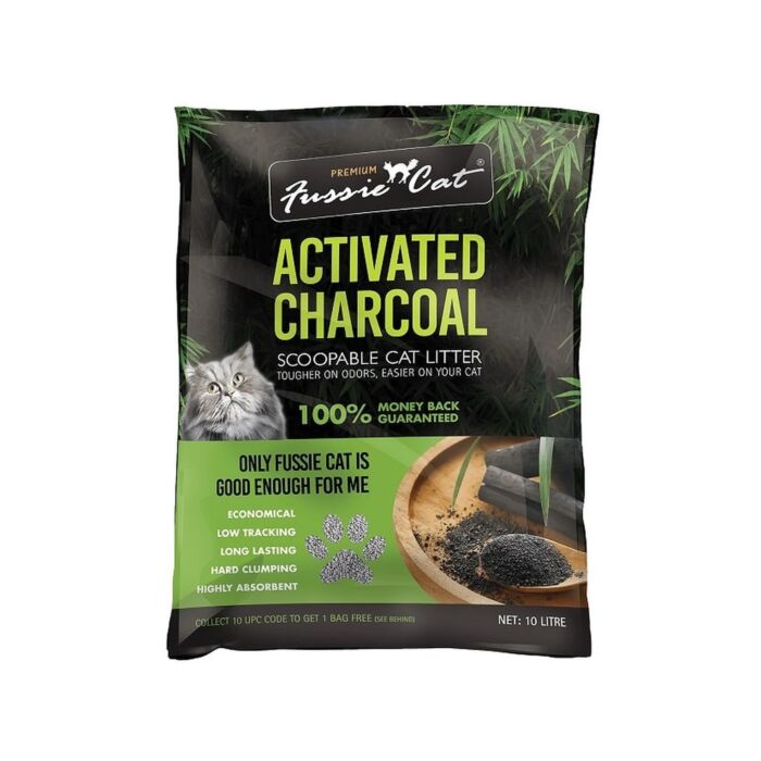 Fussie Cat Litter - Charcoal Bentonite 5L