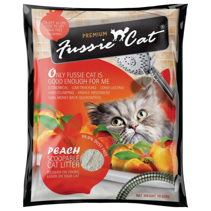 Fussie Cat Litter - Peach 10L