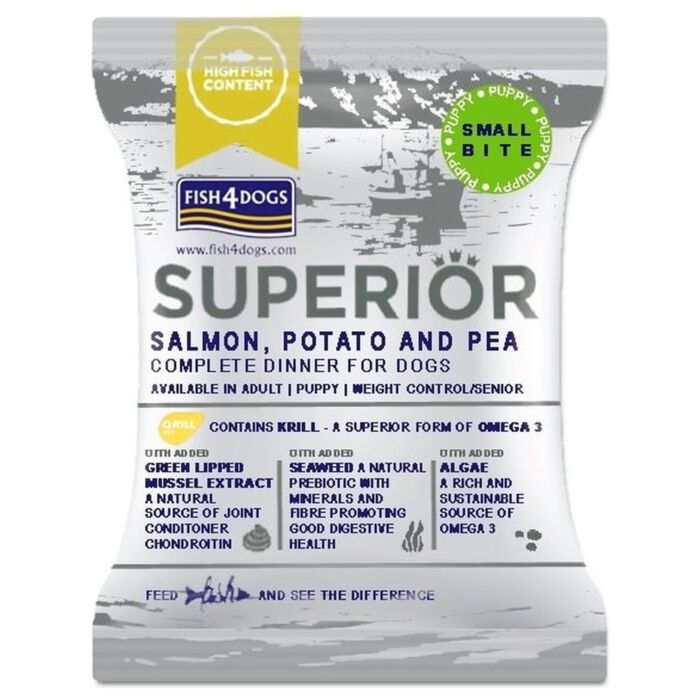 試食裝 Fish4Dogs Superior 升級系列 幼犬乾糧 - 細粒 - 三文魚 75g