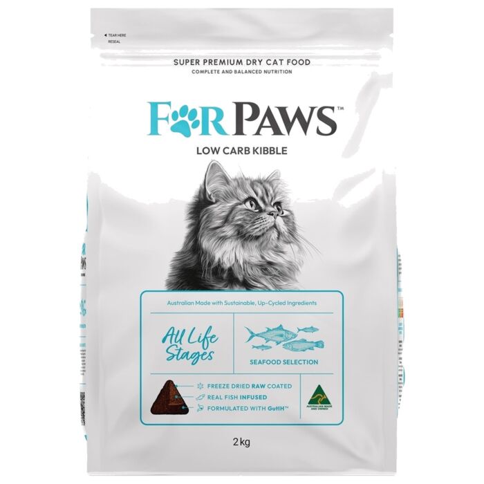 For Paws Cat Food - Seafood Selection Low Carb - Salmon & Tuna & Mackerel & Sardine 2kg