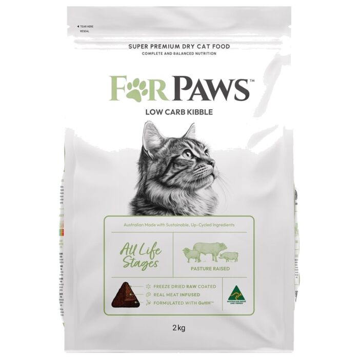 For Paws Cat Food - Pasture Raised Low Carb - Beef & Pork & Lamb 2kg