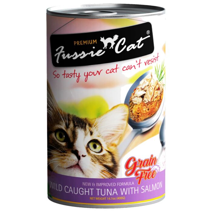 Fussie Cat Can - Wild Caught Tuna & Salmon 400g