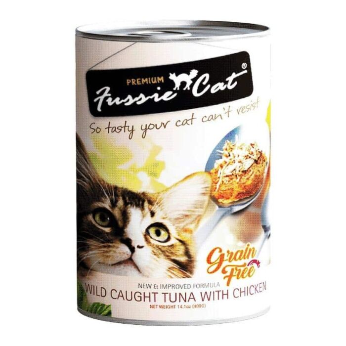 Fussie Cat Can - Wild Caught Tuna & Chicken 400g