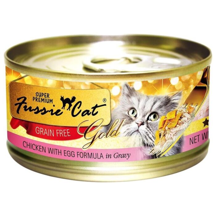 Fussie Cat 高竇貓濕糧 - 金鑽 - 雞肉蛋 80g