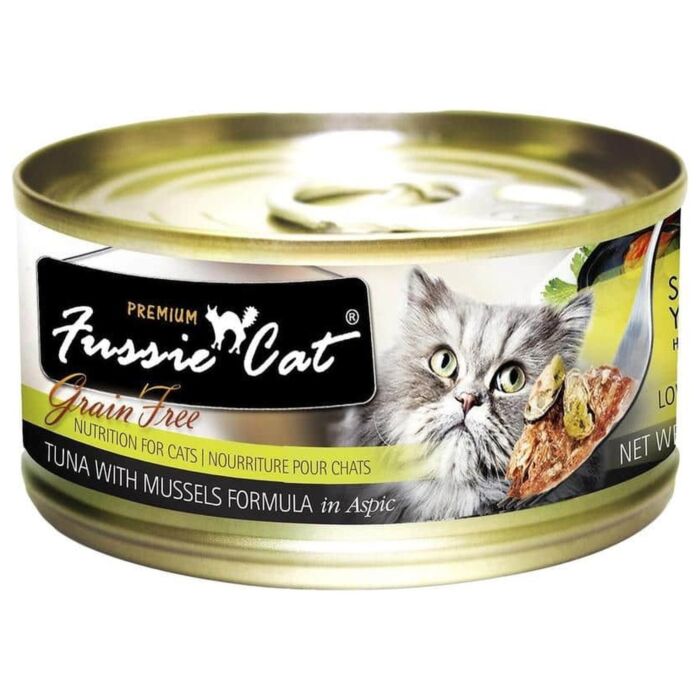 Fussie Cat 高竇貓濕糧 - 黑鑽 - 吞拿魚青口80g