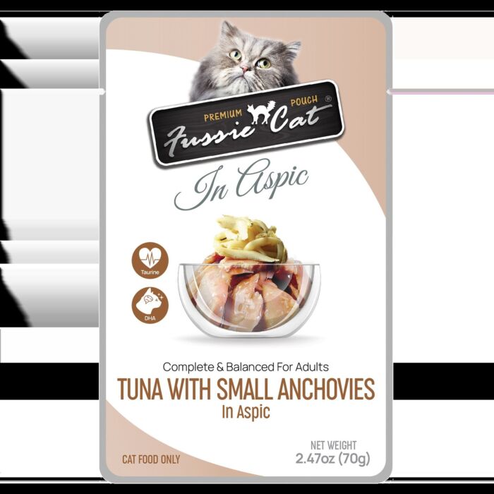 Fussie Cat Can - Black Label Premium Tuna with Small Anchovies 80g