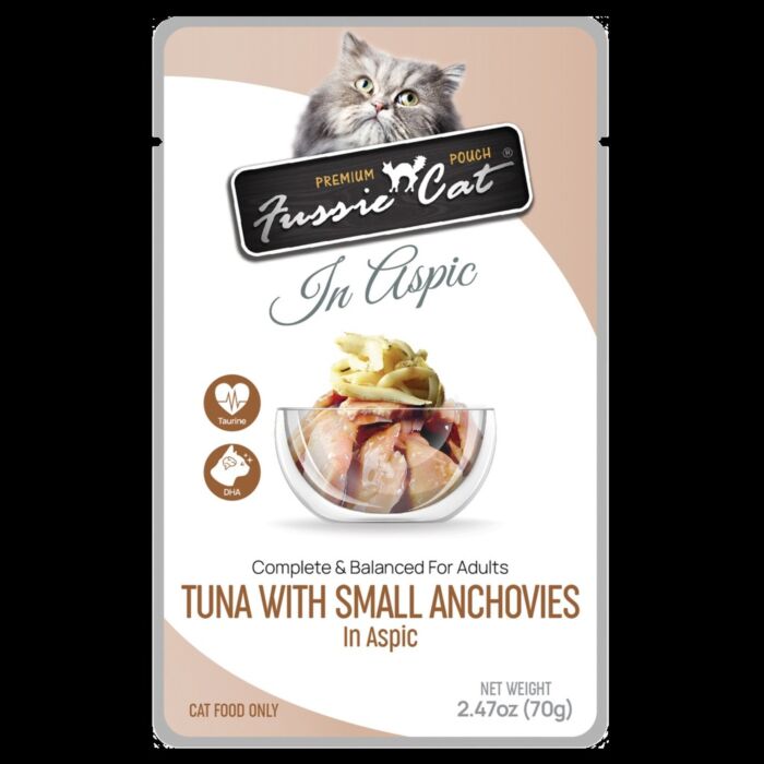 Fussie Cat Can - Black Label Premium Tuna with Small Anchovies 80g