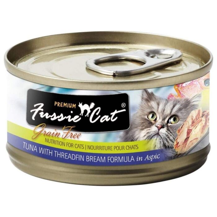 Fussie Cat Can - Black Label Premium Tuna with Threadfin Bream 80g