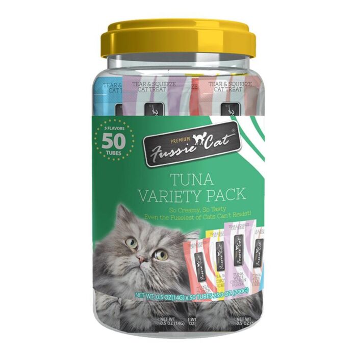 Fussie Cat Treat - Tuna Assorted Puree 14g x50