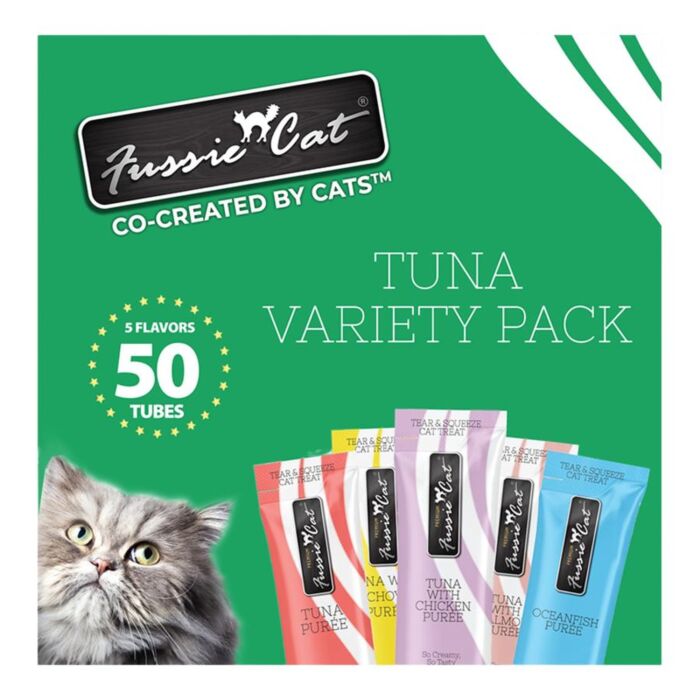 Fussie Cat Treat - Tuna Assorted Puree 14g x50