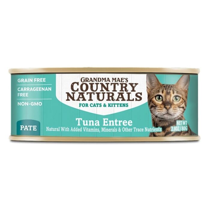 Country Naturals Cat Canned Food - Grain Free Tuna Pate 2.8oz