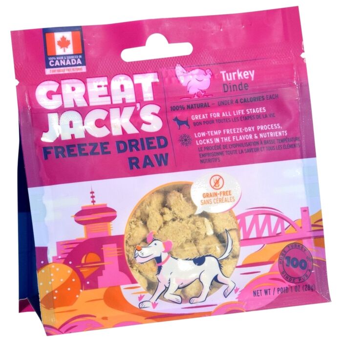 Great Jacks狗小食 - 100%凍乾脫水火雞 1oz