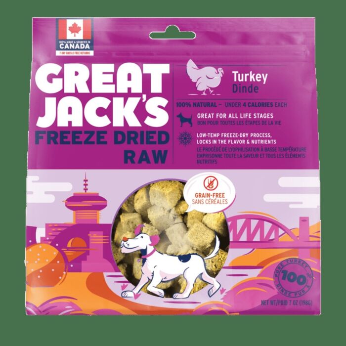 Great Jacks狗小食 - 100%凍乾脫水火雞 1oz