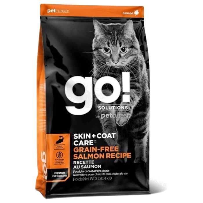 Go! SOLUTiONS 貓乾糧 - 護膚美毛系列 - 無穀物三文魚配方