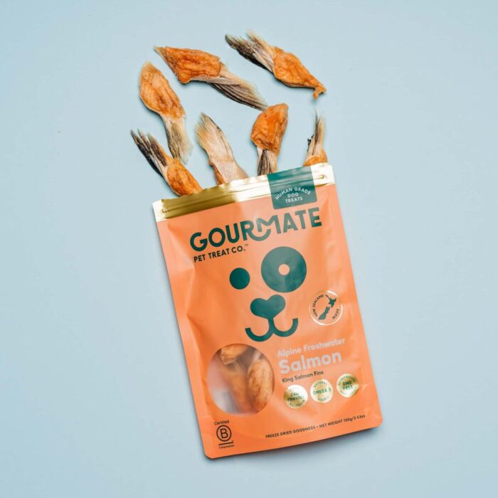 Gourmate 狗小食 - 紐西蘭凍乾帝王三文魚腩翅 100g