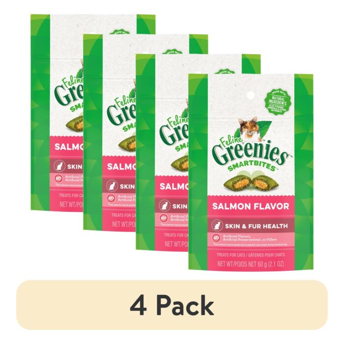 Greenies Cat Dental Treat - Savory Salmon 2.1oz - EXP 15-11-2026