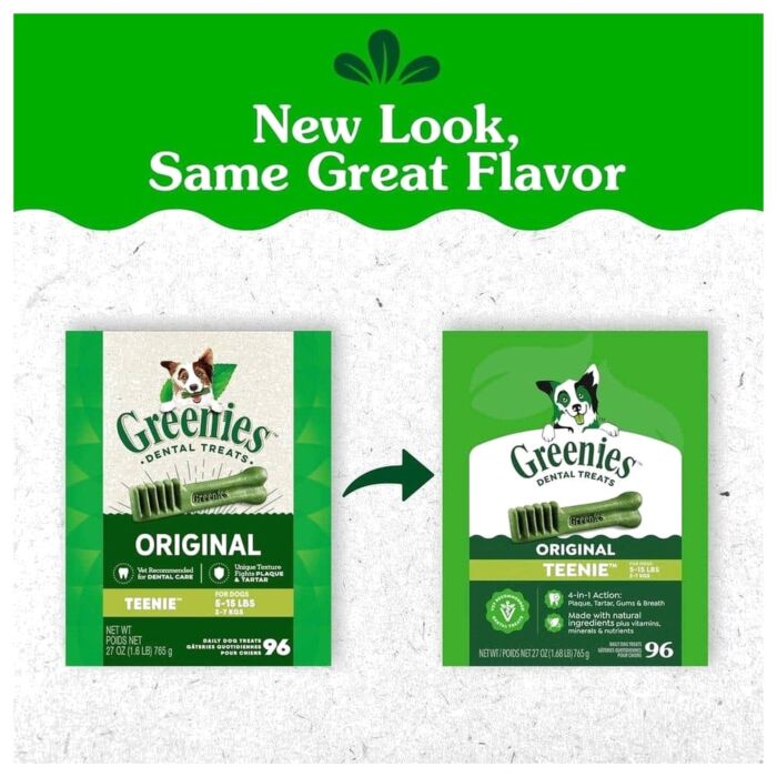 GREENIES Teenie Dental Treats for 5-15lb Dogs