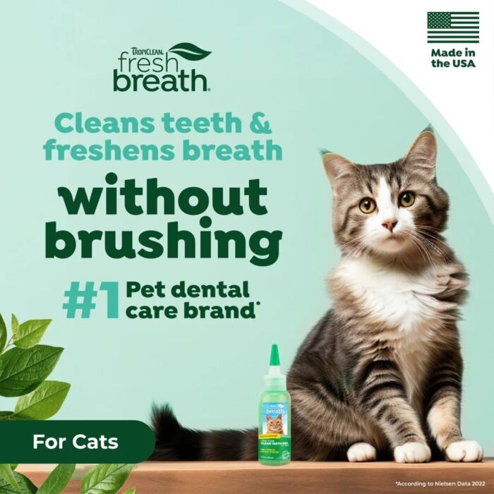 TropiClean Fresh Breath 貓貓專用天然清新口氣潔齒凝露(免刷) 2oz