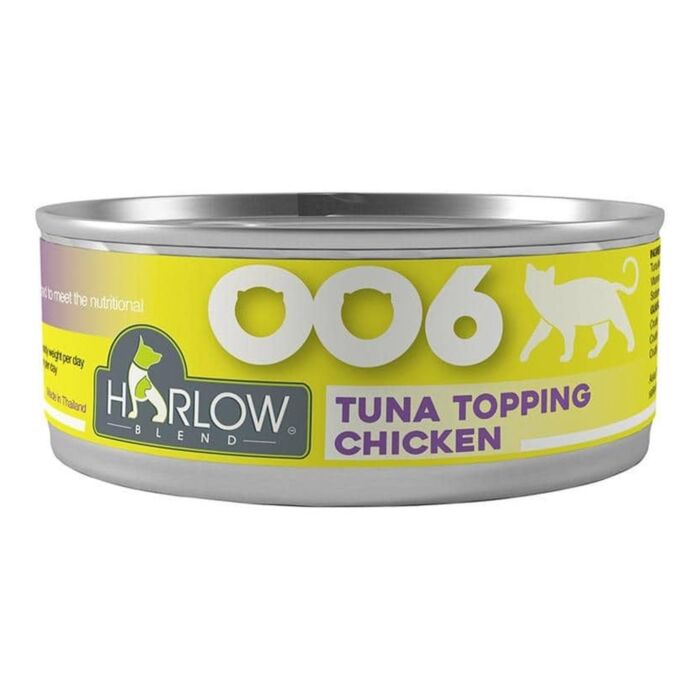 Harlow Blend Cat Wet Food - Grain Free Tuna in Gravy Topping Chicken 80g