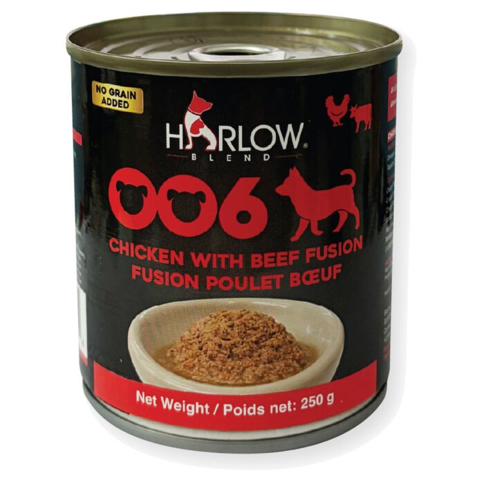 Harlow Blend 楓葉 犬用濕糧 - OO6 雞肉+牛肉罐 250g