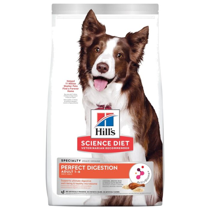 Hills 希爾思狗乾糧 - 成犬完美消化 雞肉、糙米及全燕麥 3.5lb