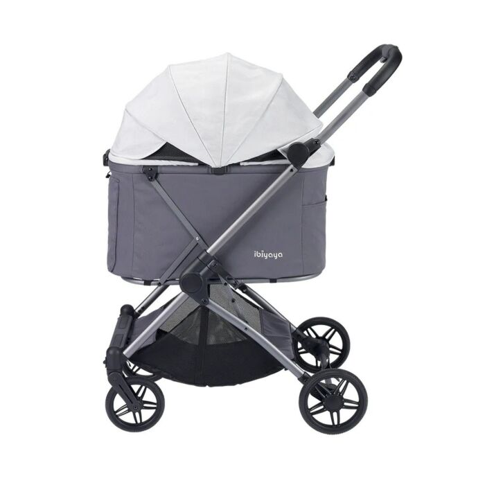 IBIYAYA Maxi Deep Carriage Pet Stroller - Twin Gray