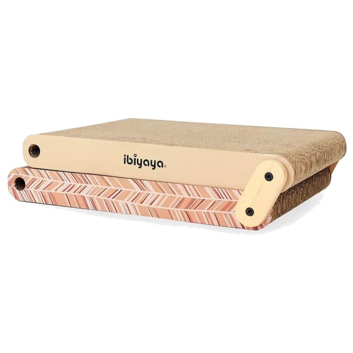 IBIYAYA Cat Toy - Fold-Out Scratching Pad - Cinnamon