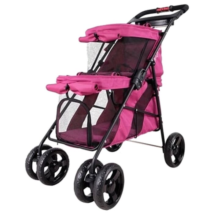 IBIYAYA Double Decker Pet Bus – Red Violet