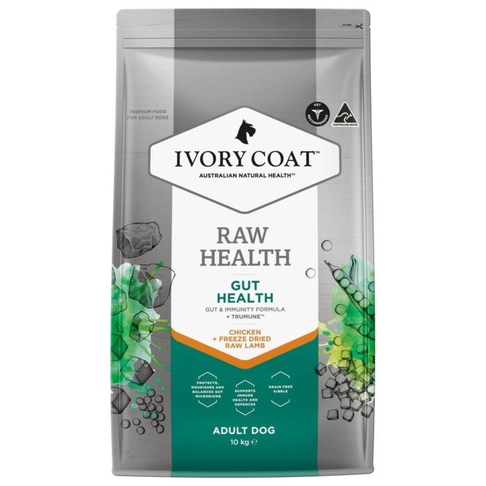 IVORY COAT Dog Food - Gut Health - Chicken & Freeze Dried Raw Lamb