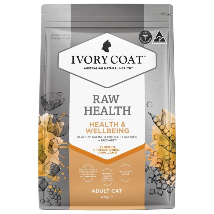 IVORY COAT Cat Food - Health & Wellbeing - Chicken & Freeze Dried Raw Lamb