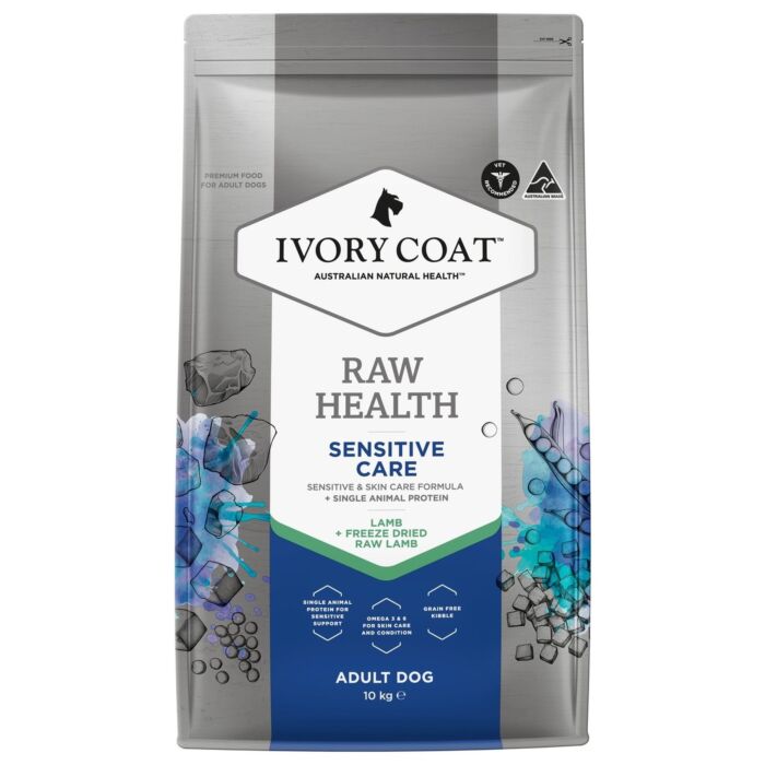IVORY COAT 澳洲成犬乾糧 - 敏感與皮膚護理配方 - 羊肉+凍乾生羊肉