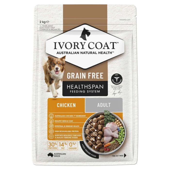 IVORY COAT Dog Food - Grain Free - Chicken