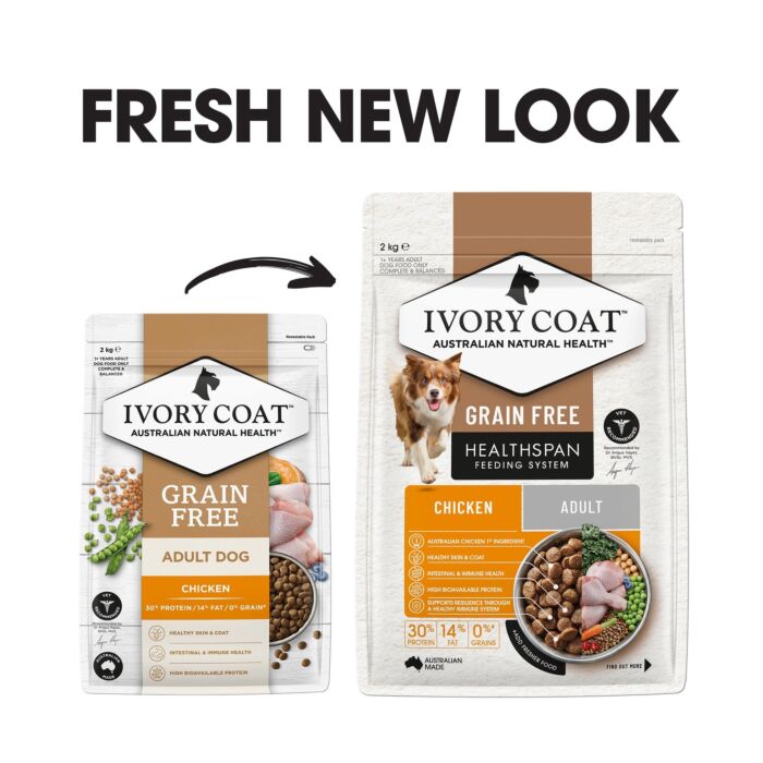 IVORY COAT Dog Food - Grain Free - Chicken