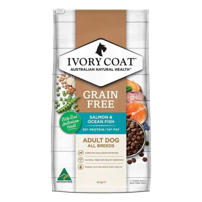 IVORY COAT 澳洲狗乾糧 - 無穀物 - 深海魚和三文魚配方