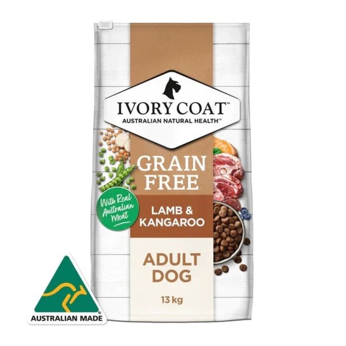 IVORY COAT 澳洲狗乾糧 - 無穀物 - 羊肉和袋鼠肉配方